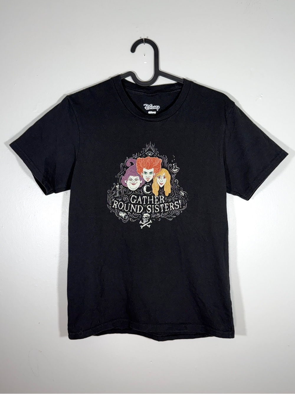 Disney Hocus Pocus Sanderson Sisters Kids L Black Halloween Tee